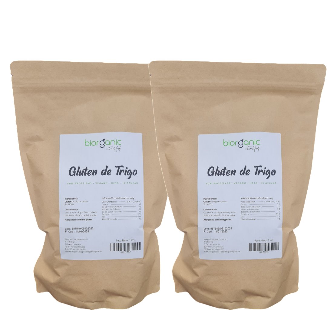 Gluten de Trigo 100% Natural 2 Kg – Biorganic