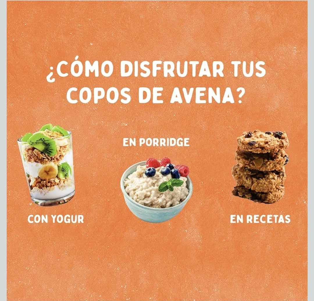PACK 5 - Copos suaves Avena Integral, 1kg - El Granero