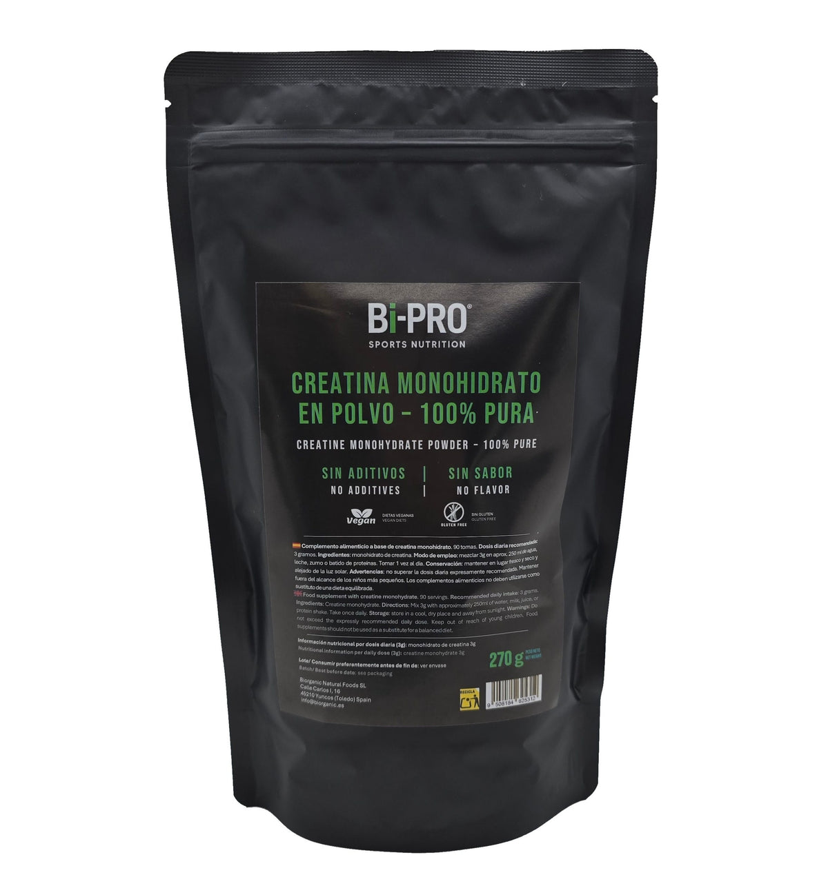 Creatina Monohidrato 200 mesh micronizada en polvo web