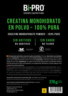Etiqueta Creatina Monohidrato Bi-PRO