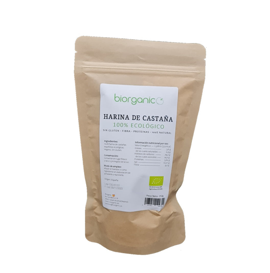 Harina de Castaña 250g, Biorganic 1