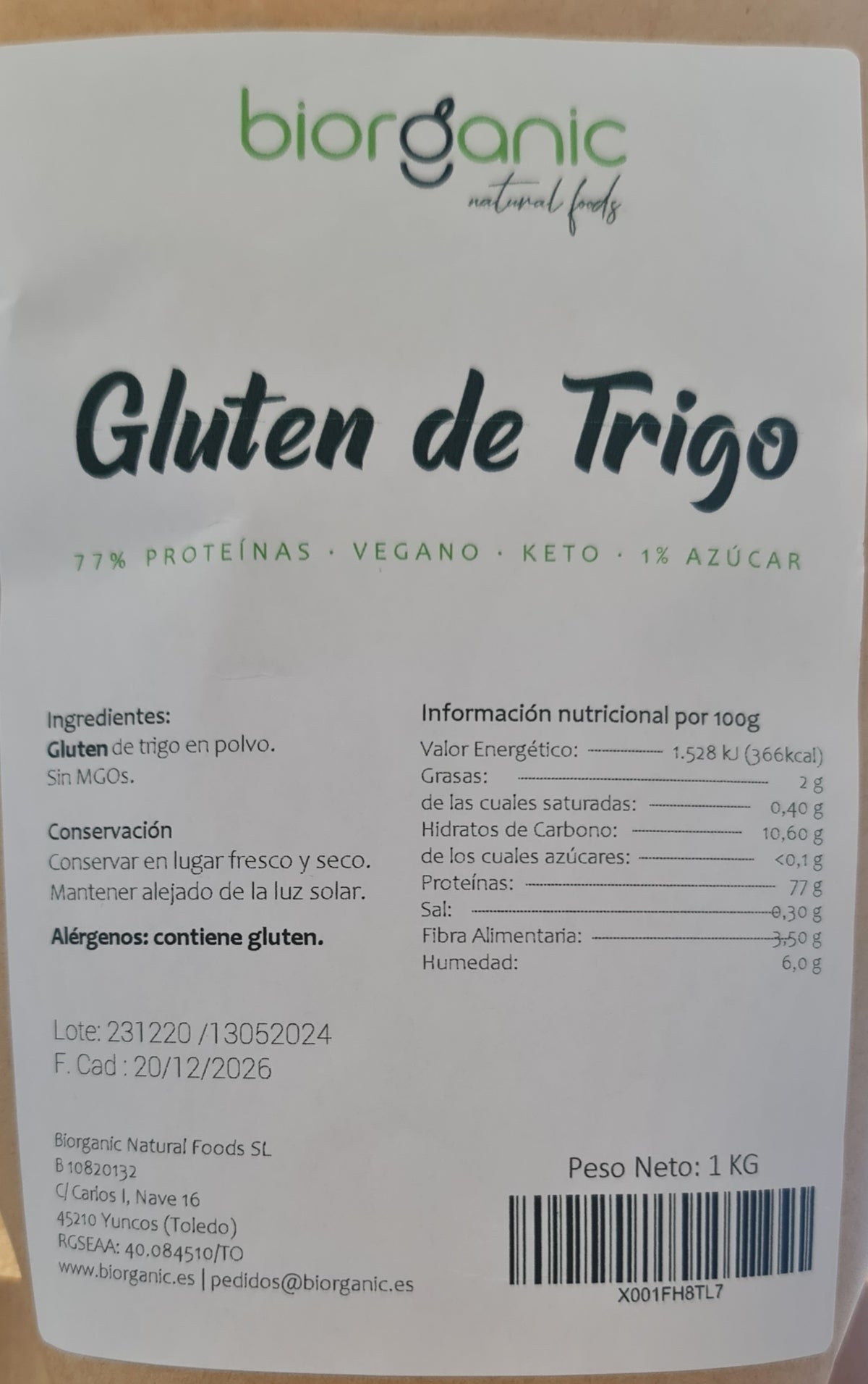 gluten 77%